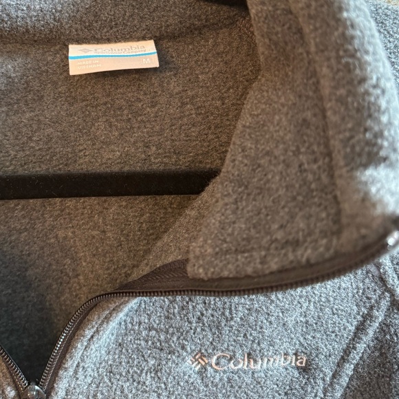 Women’s M Grey Columbia Soft Zip Up Jacket - Picture 2 of 4